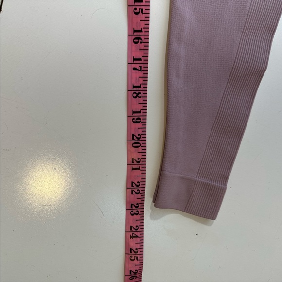 Set Active X Revolve Havana Pinkish HiRise Ribbed Seamless Activewear Leggings M - Picture 14 of 15